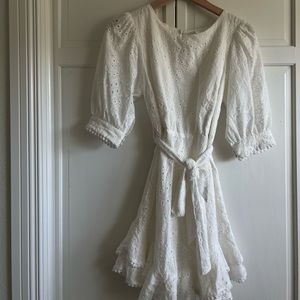 By Together white eyelet mini dress